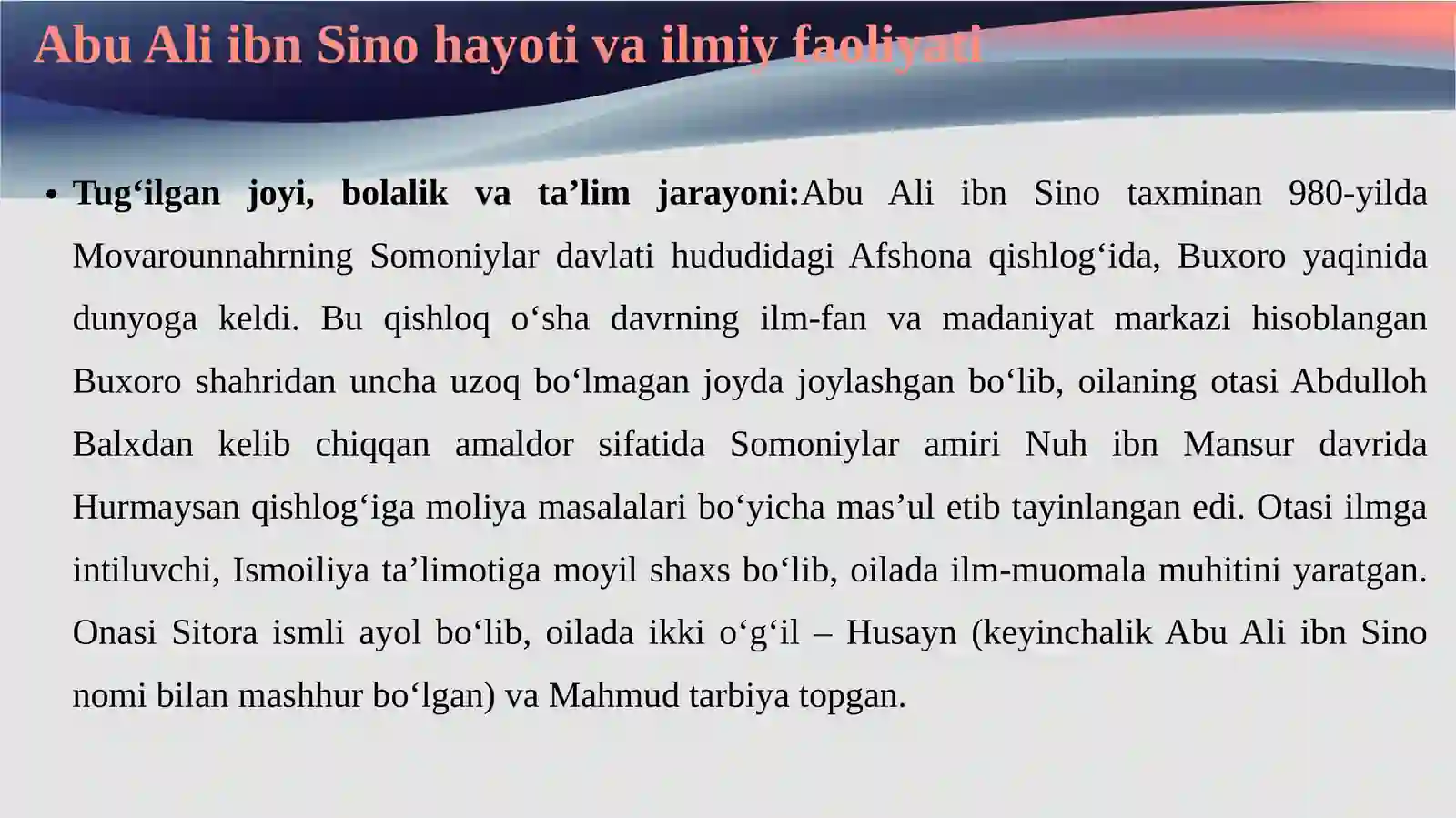 Abu Ali ibn Sino (980–1037) 4