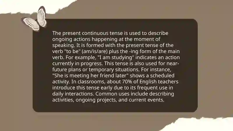 Present continous 4