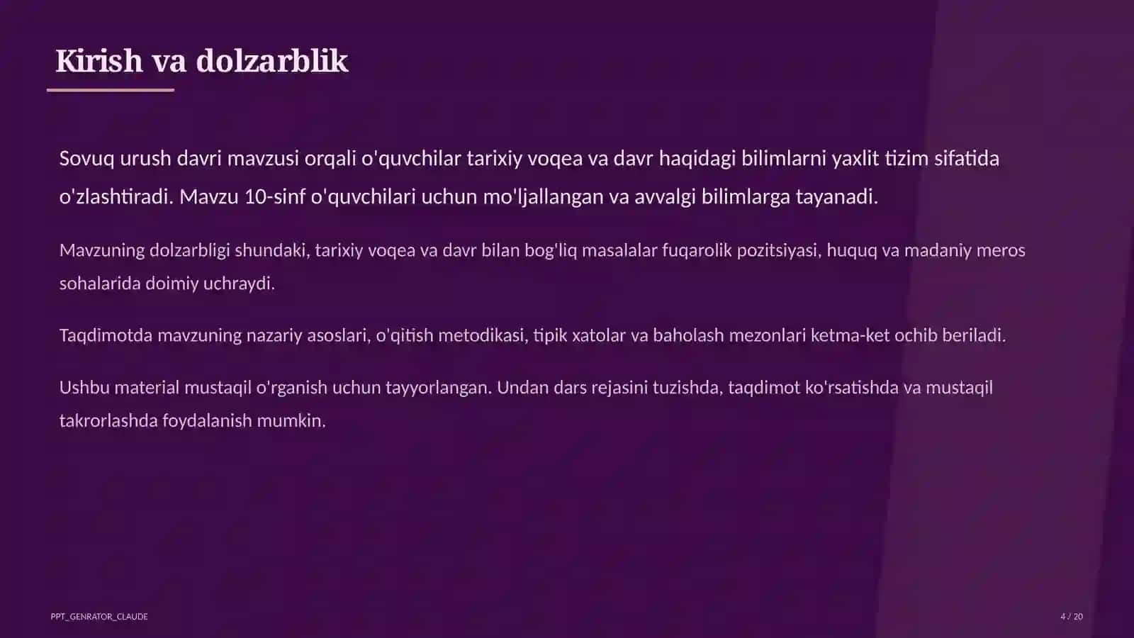 Sovuq urush davri (10-sinf) 2