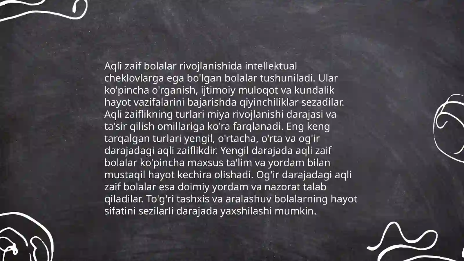 Aqli zaif bolalar 4