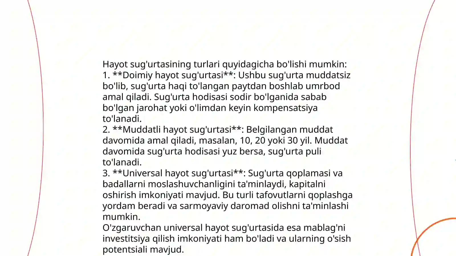 Hayot sug'urtasi 4