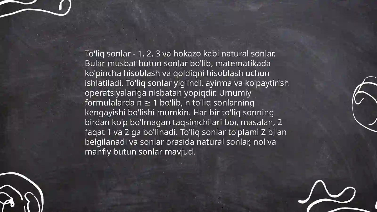 Natural sonlar 4