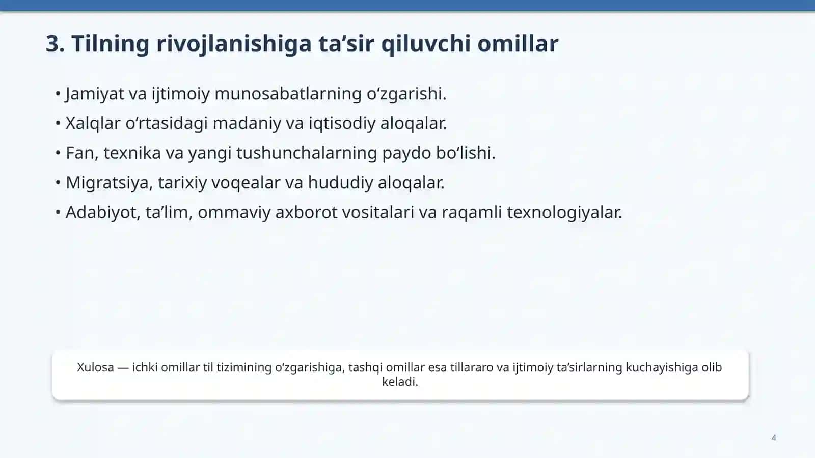 til va uning rivojlanishi 4