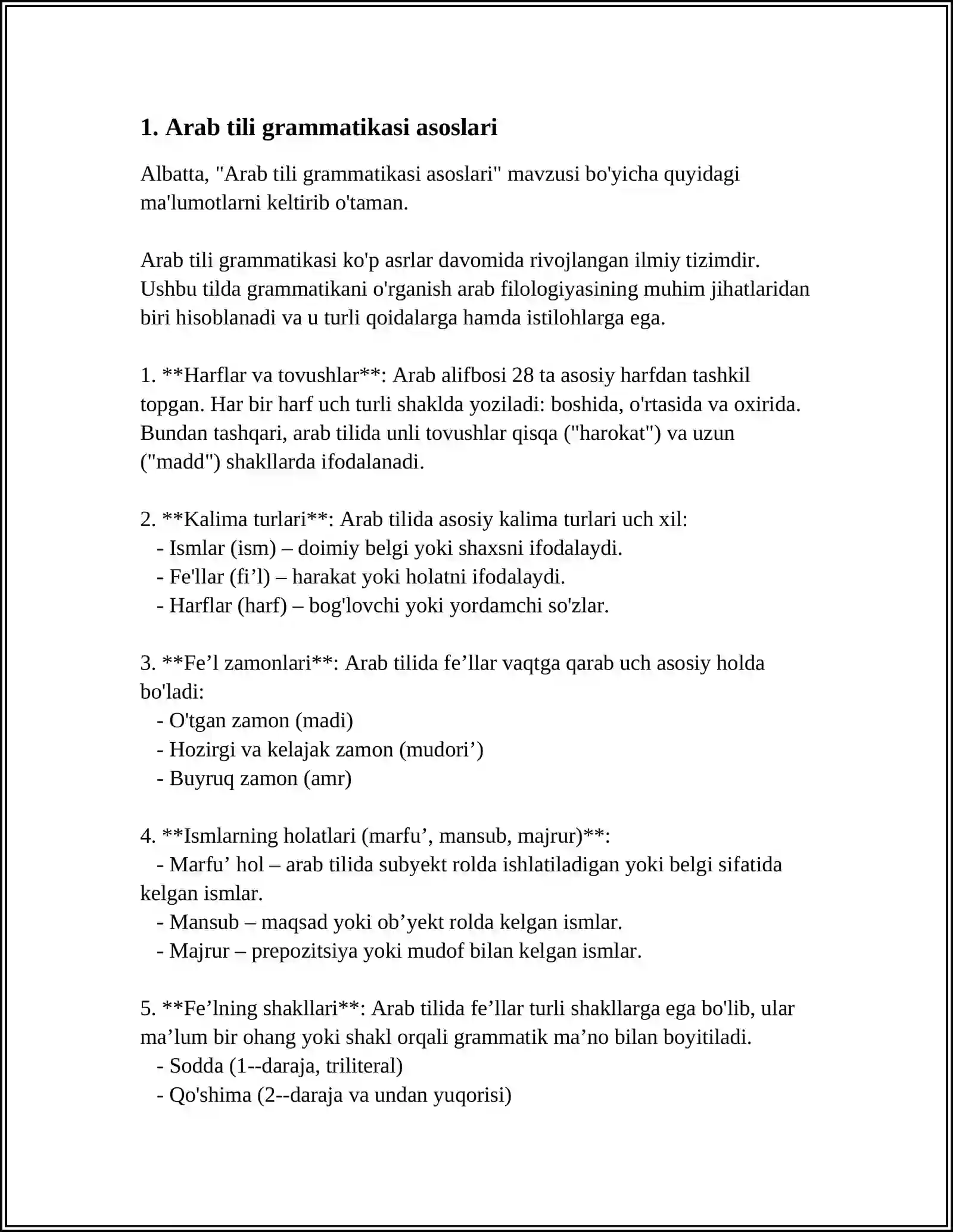 Arab Tili Grammatikasi Asoslari 4