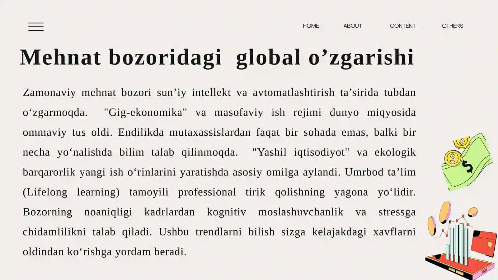 Mehnat bozoriga kirib borish AKKK 4