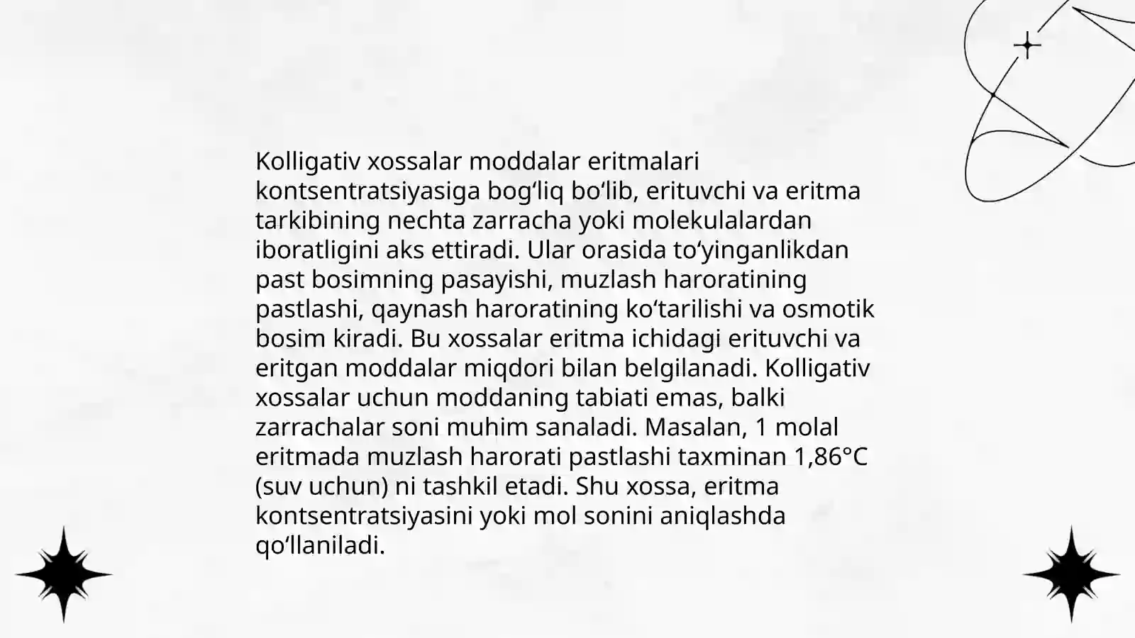 Eritmalarning kolligativ xossalari 4