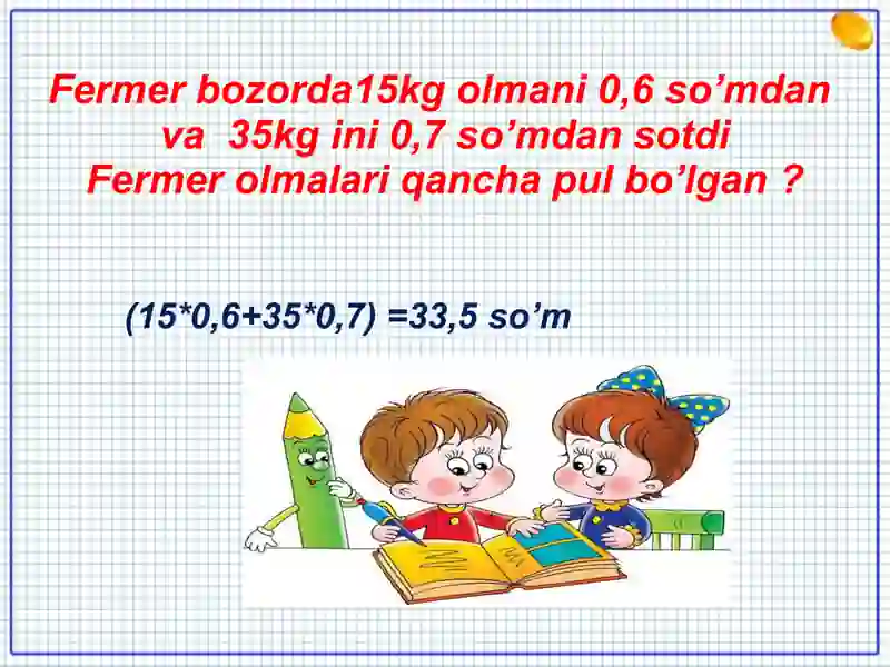O’nli va oddiy kasrlar ustida amallar 4