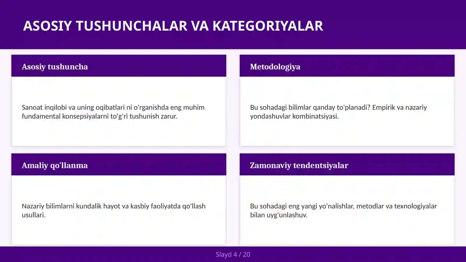 Sanoat inqilobi va uning oqibatlari 4