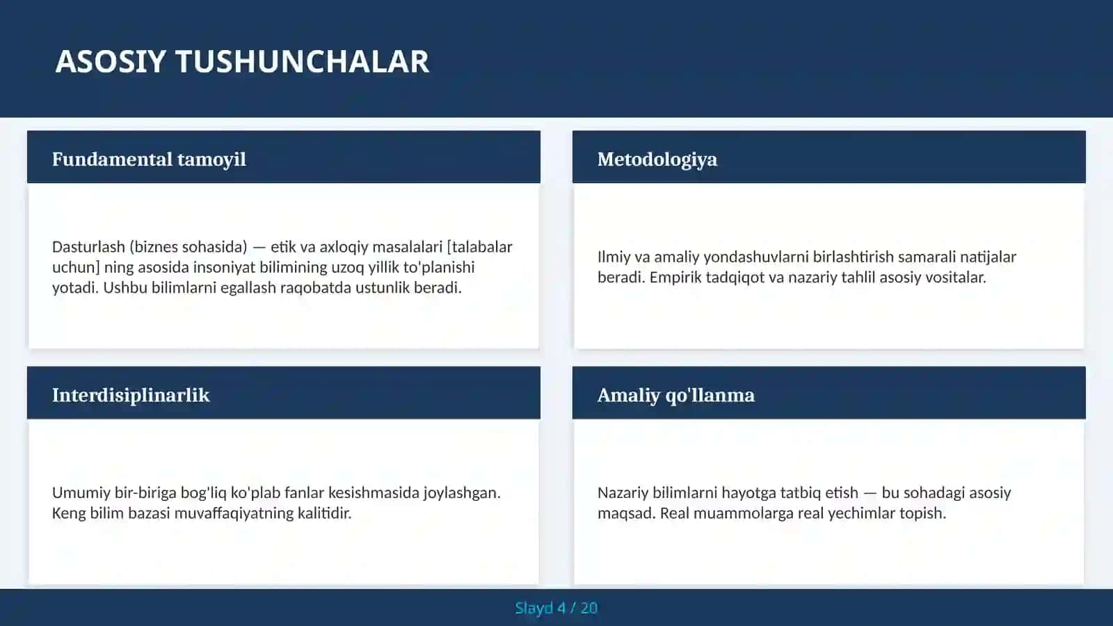 Dasturlash (biznes sohasida) — etik va axloqiy masalalari [talabalar uchun] 4