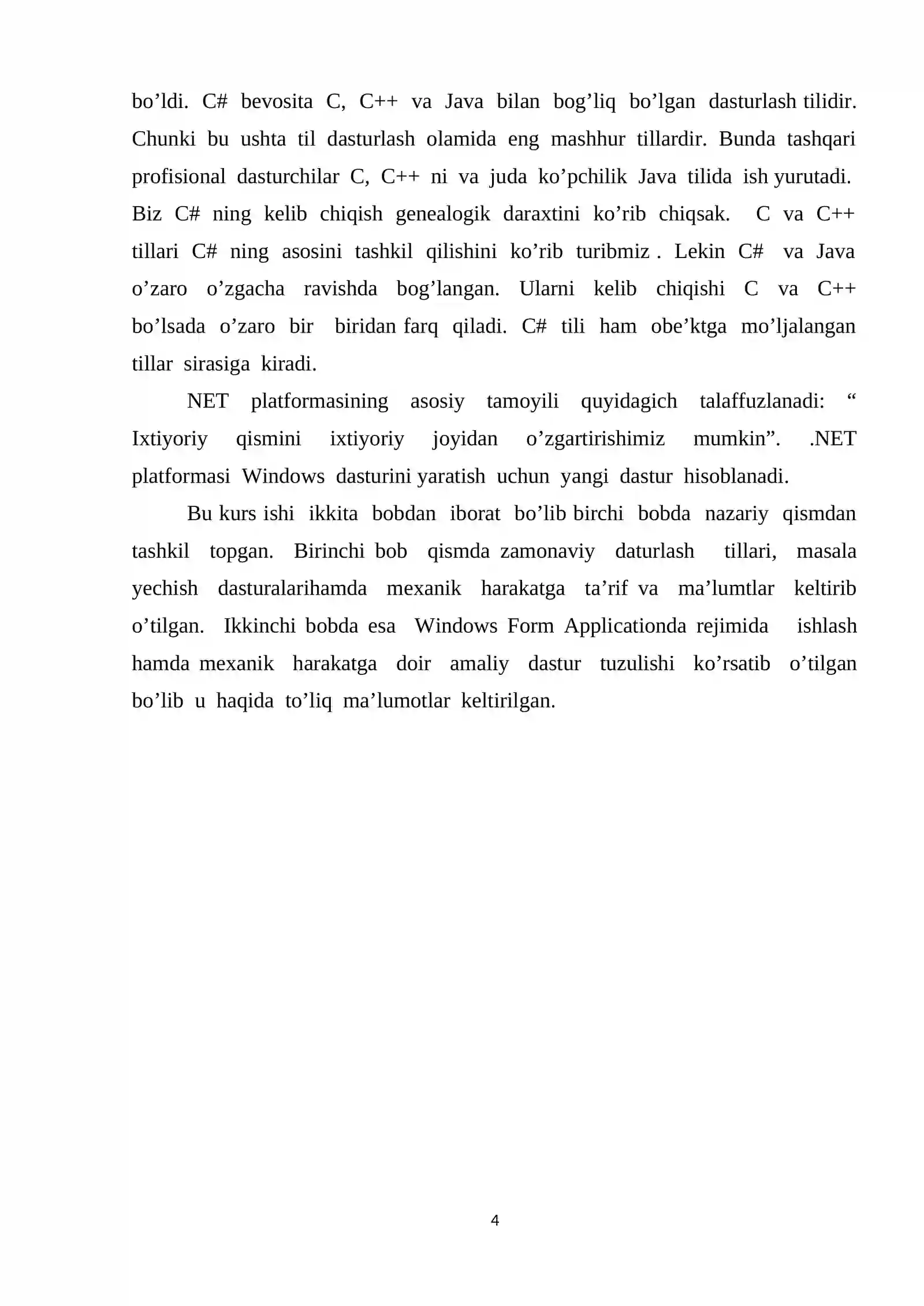 C# dasturi yordamida tir dasturini yaratish 4