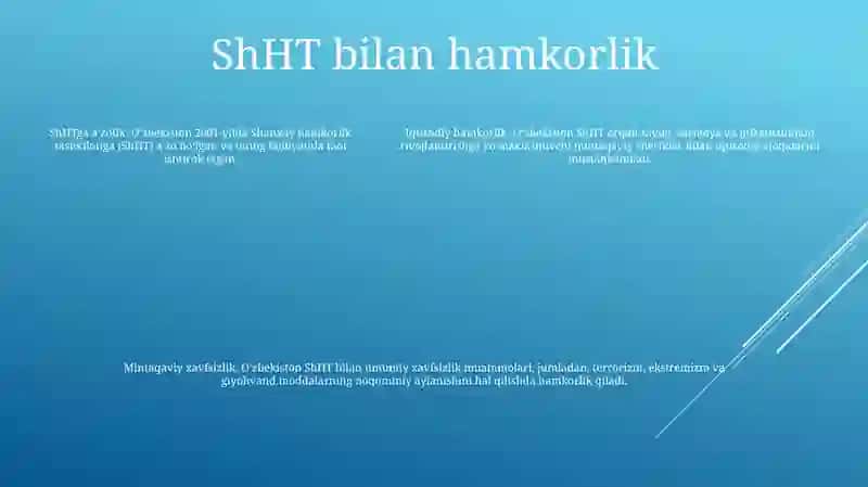 O'Zbekistonning Xalqaro Tashkilotlar Bilan Hamkorlik Aloqalari 4