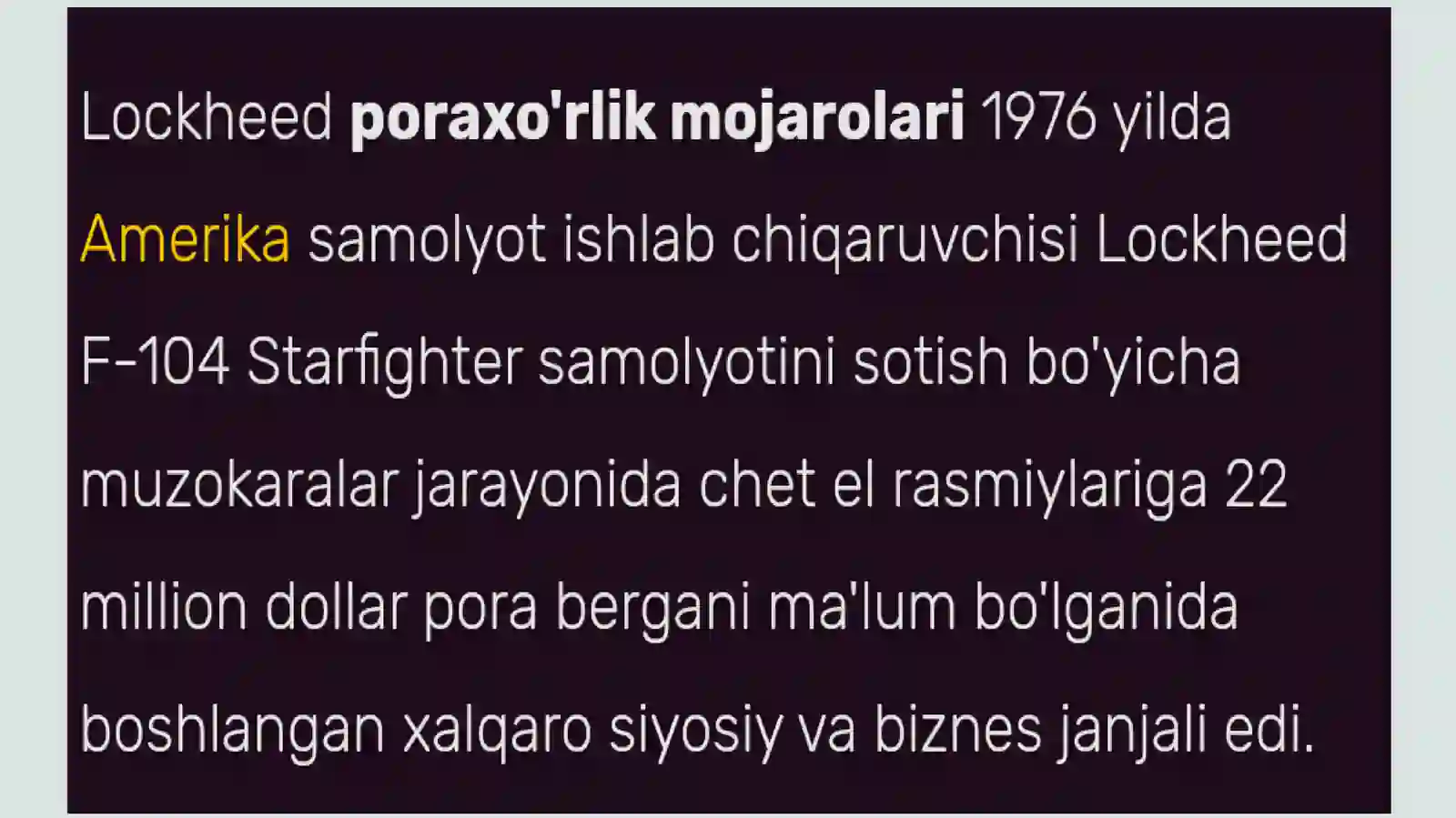 Lockheed pora mojarosi 4