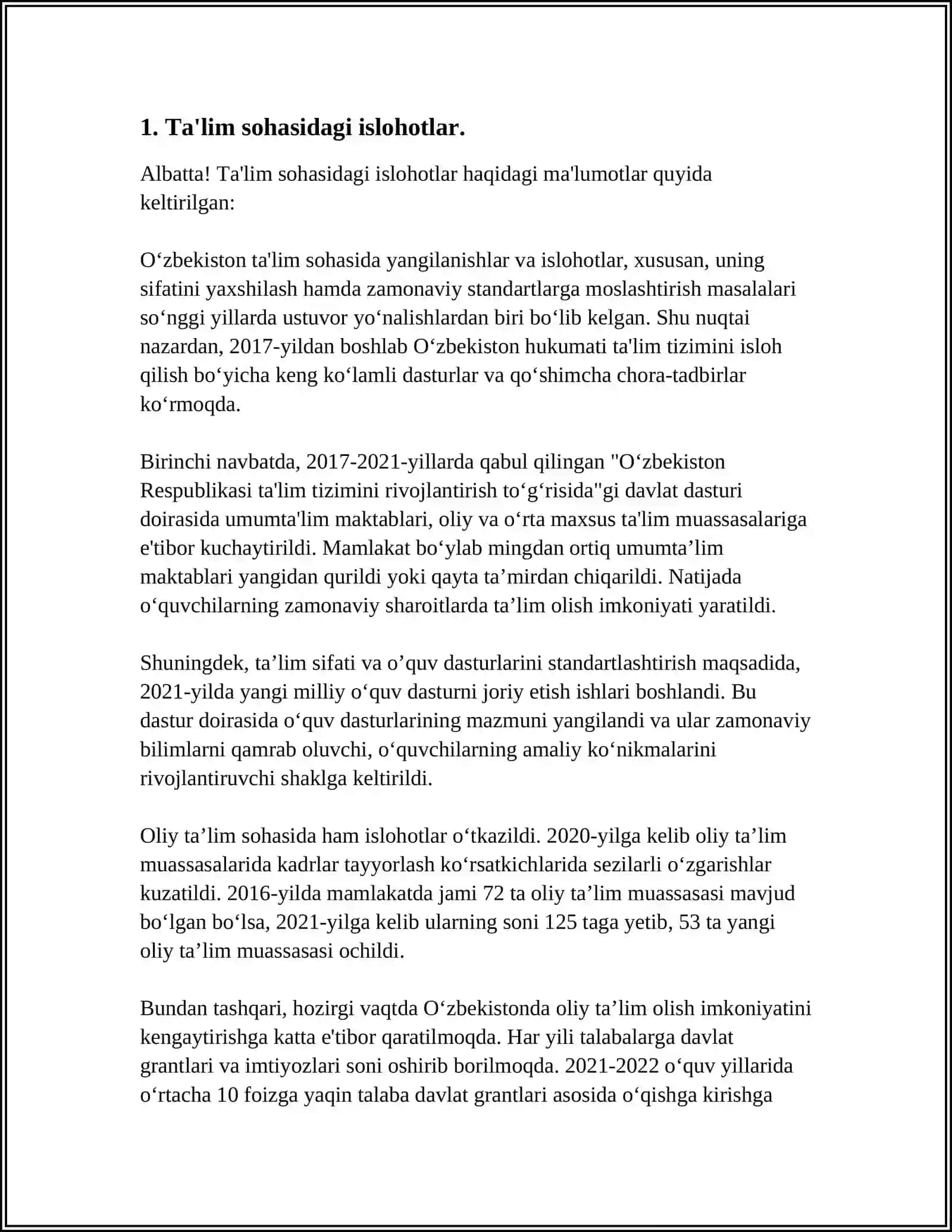 Õzbekistonda Ijtimoiy Sohada Amalga Oshirilayotgan Ishlar 4