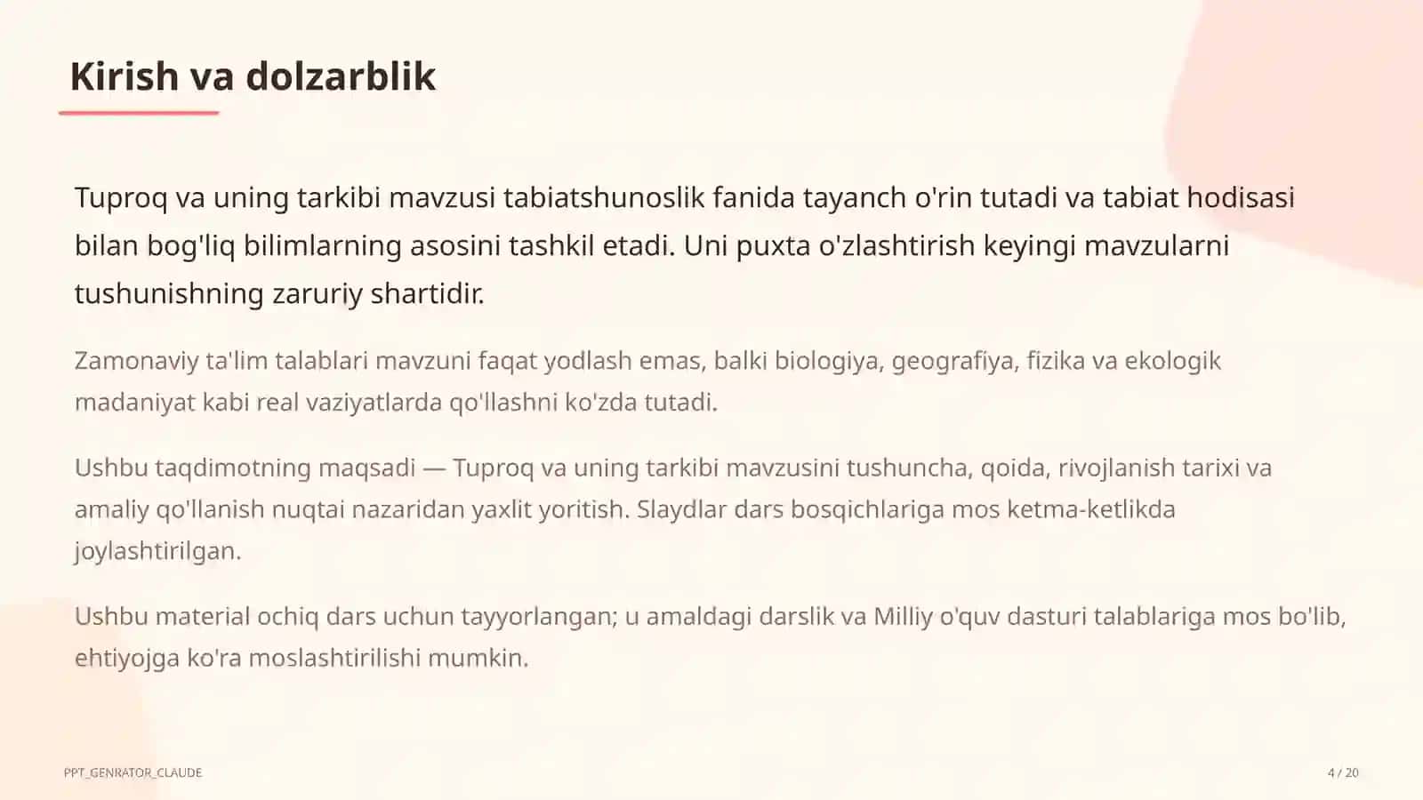 Tuproq va uning tarkibi (2-sinf) 2