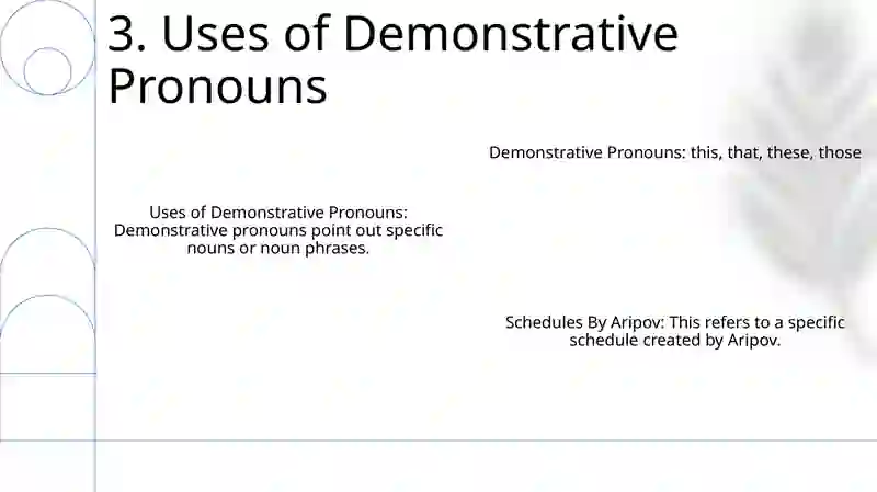 Demonstrative Pronouns 4
