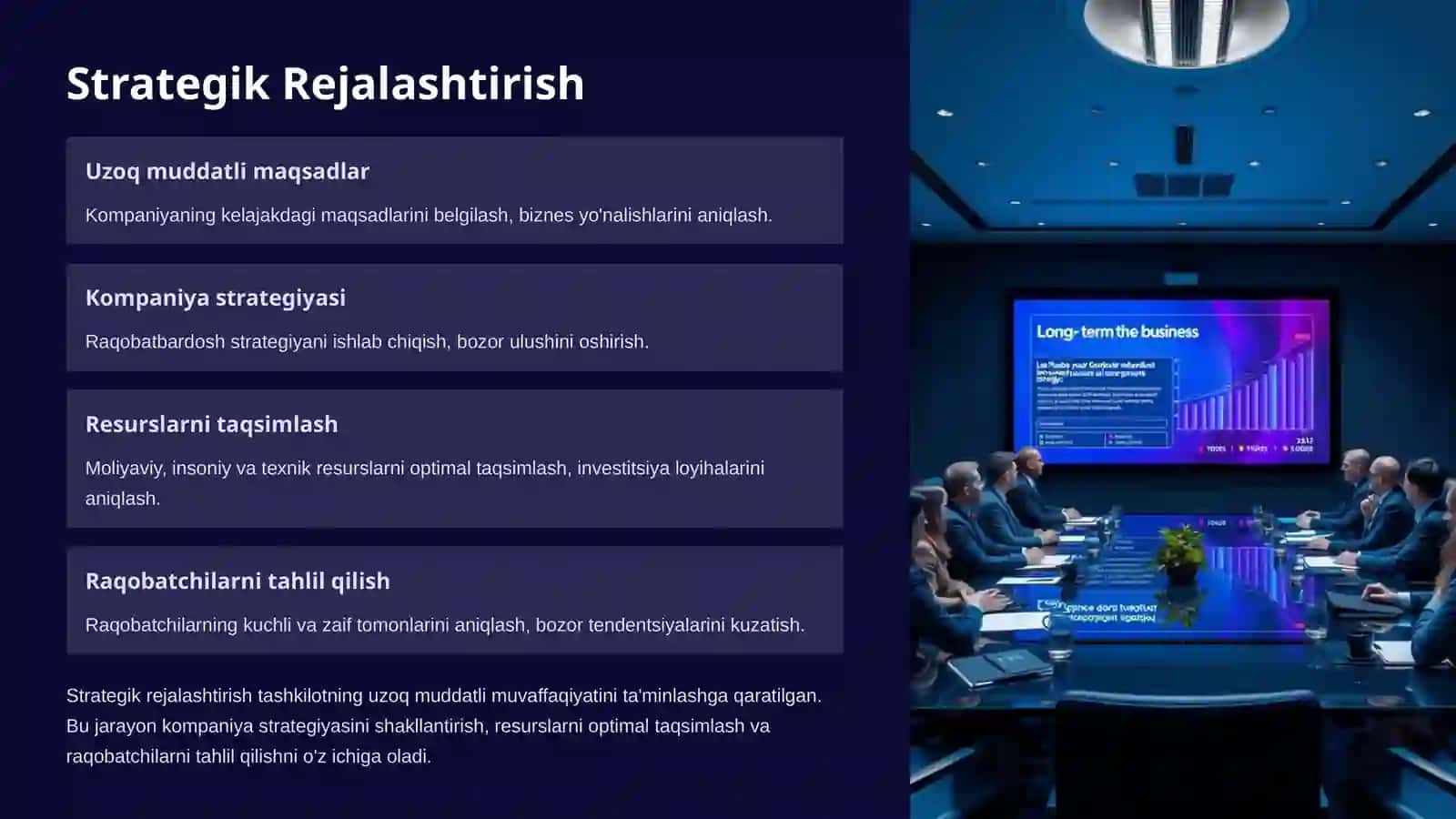 Jarayonlarni Rejalashtirish va Ularning Turlari 4