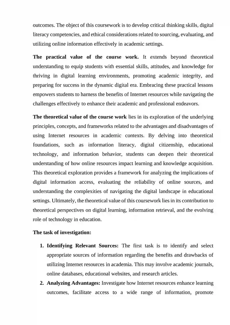 Advantages and disadvantages of using internet resources 4