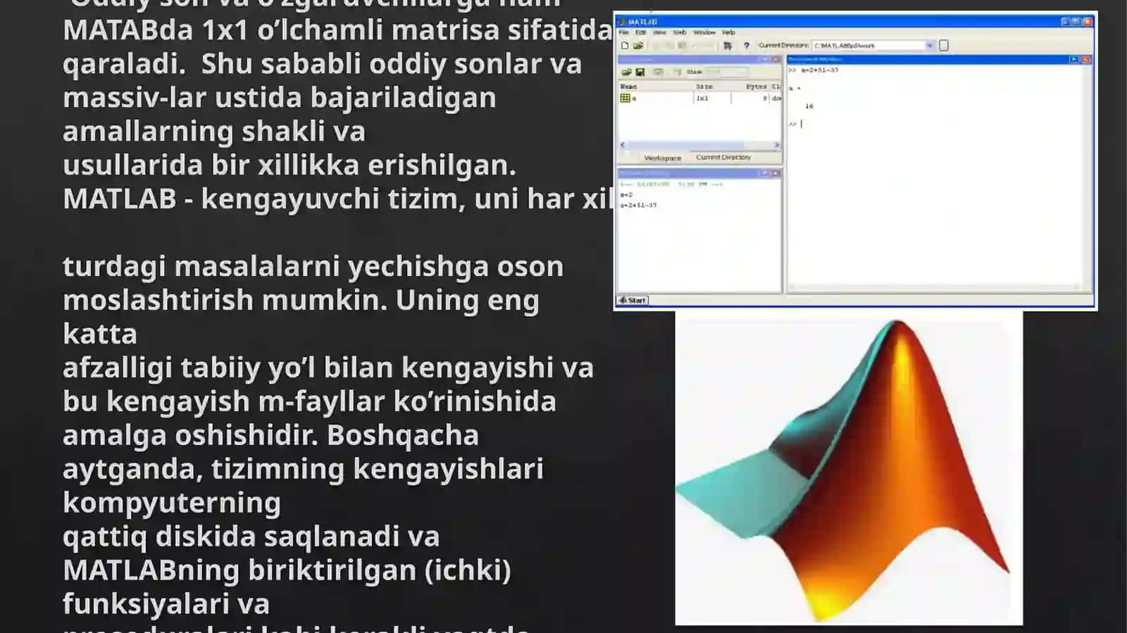 MATLAB dasturi imkoniyatlari 4