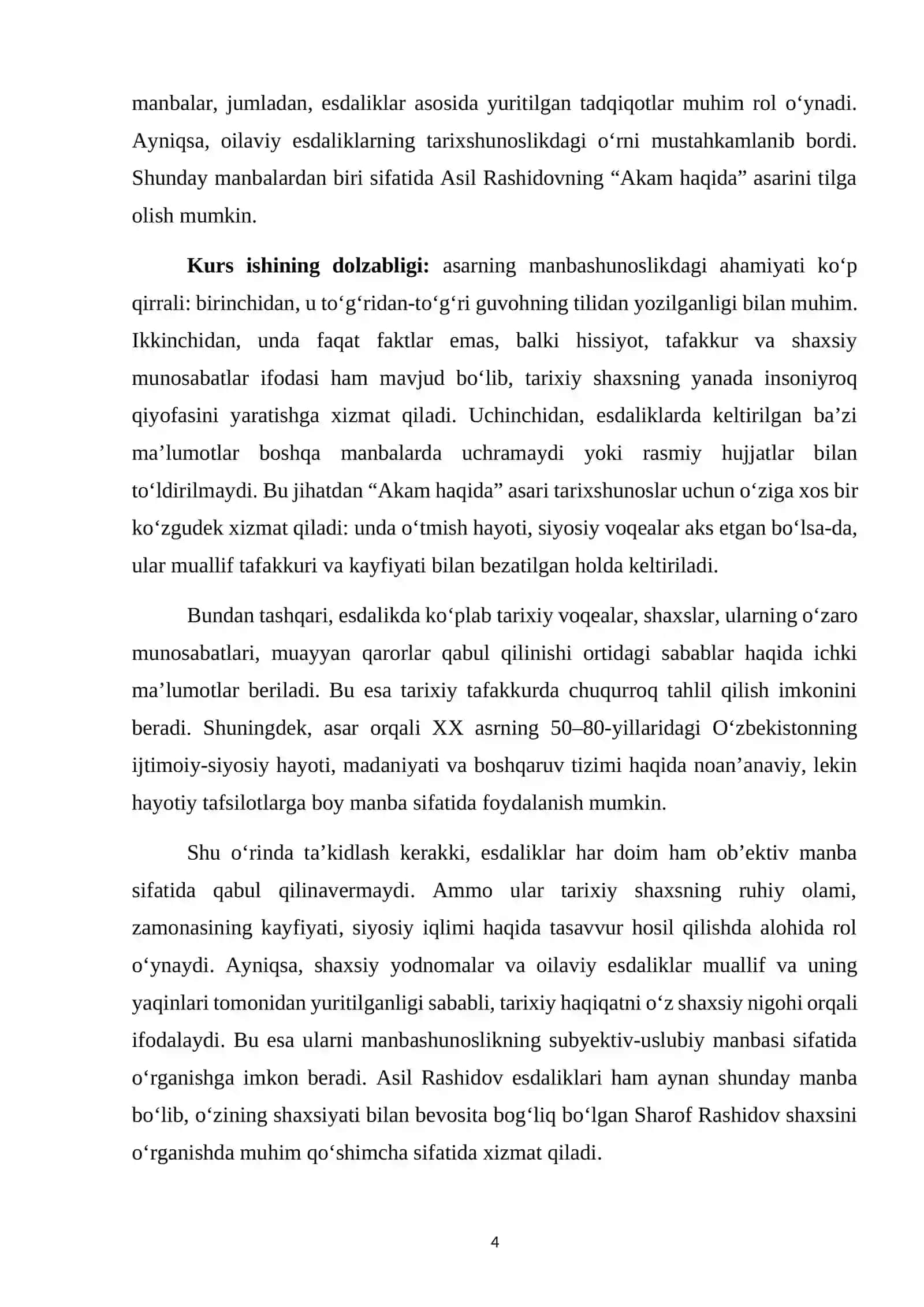 Asil Rashidovning "Akam haqida" esdaliklari 4