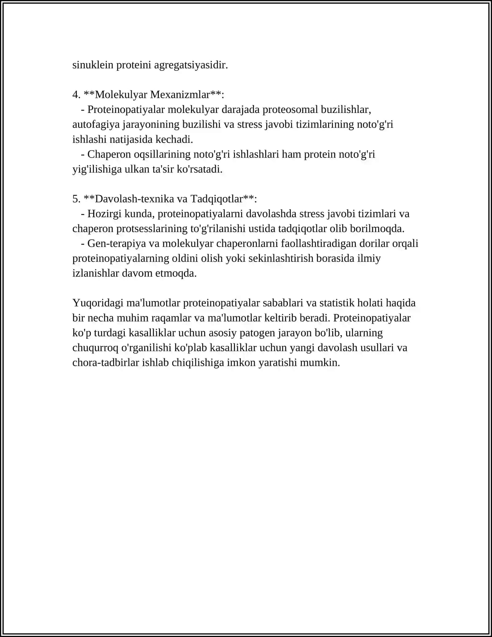 TIBBIYOT AKADEMIYASI URGANCH FILIALI MUSTAQIL ISH 4