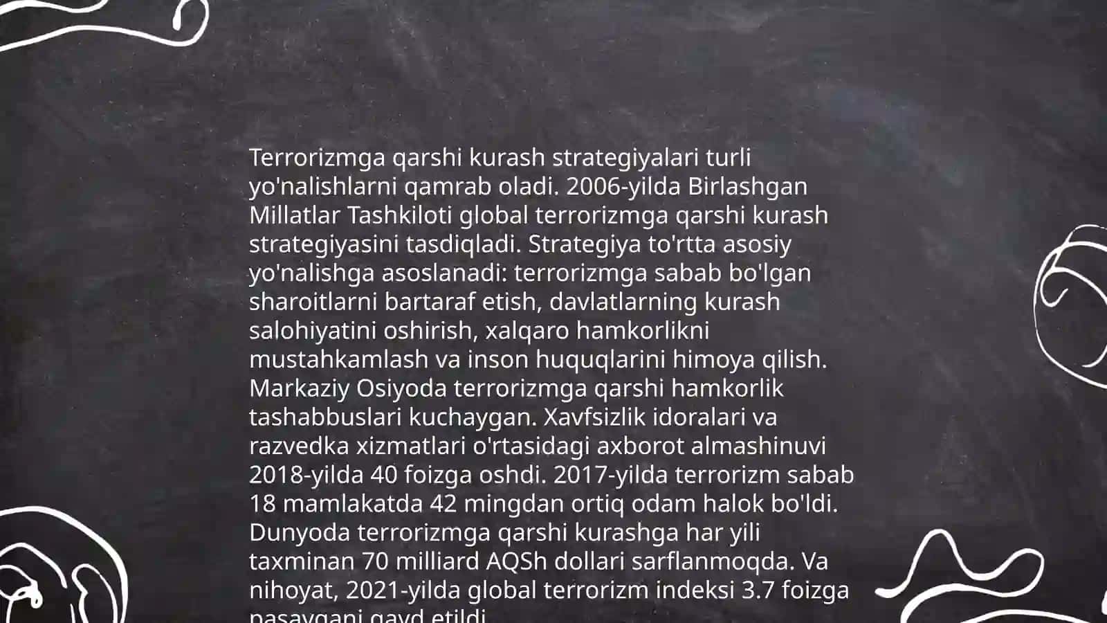 Milliy xavfsizlikni taminlash borasida amalga oshirilayotgan ishlar 4