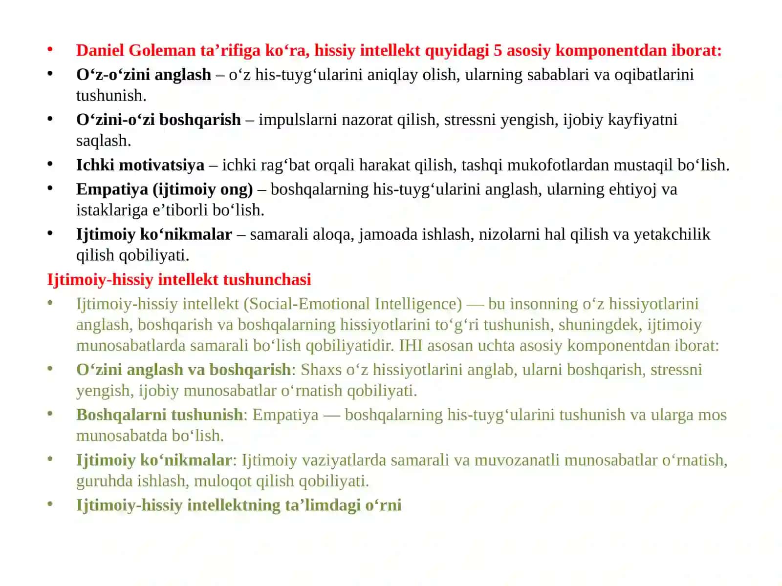 Zamonaviy ta'limdagi ijtimoiy-hissiy intellektning tutgan o'rni 4