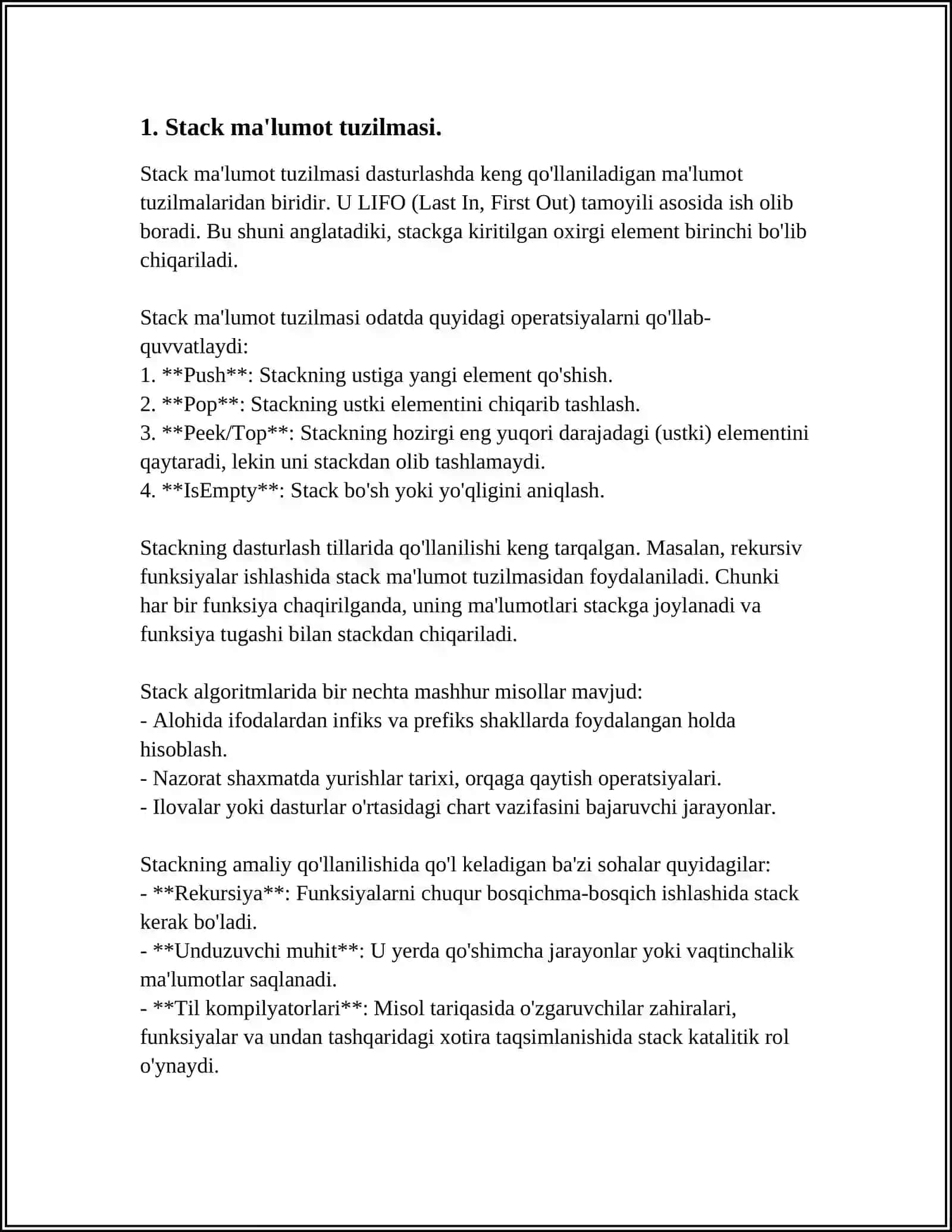 STACK.QUEUE.PRIORITY_QUEUE.FUNKTORLAR QOʻLLASH 4