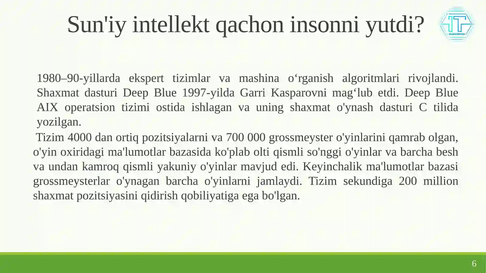 Sun'iy Intellekt 4