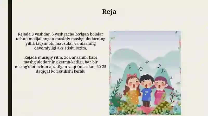 Maktabgacha ta'lim musiqiy tarbiyasi 4