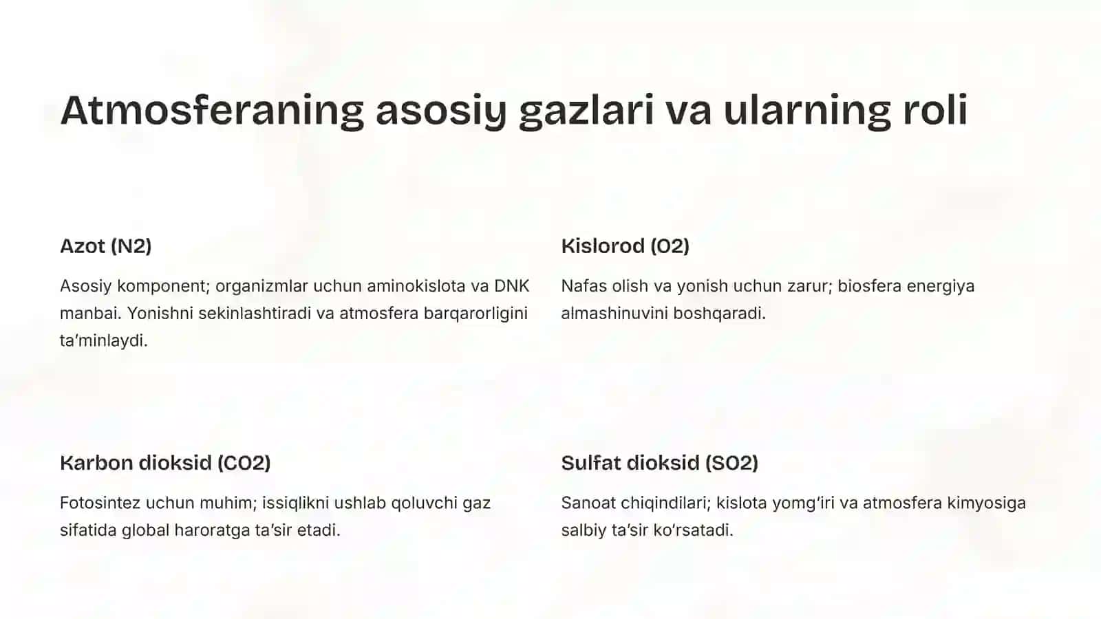 Farg’ona davlat texnika universiteti 45-23 E ning Ekologiya fanidan prezentatsiyasi 4