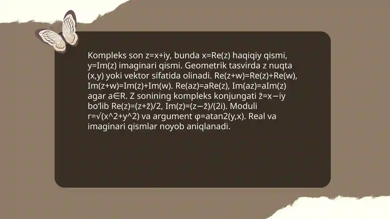 Kompleks Sonlar 4
