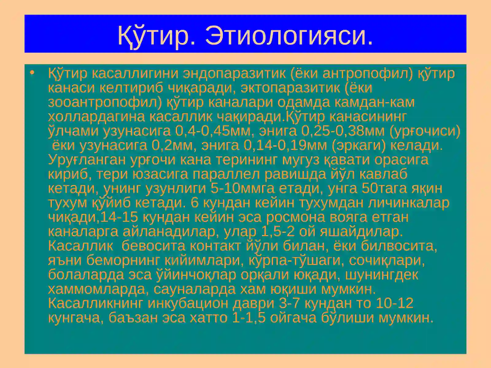 Терининг паразитар касалликлари 4