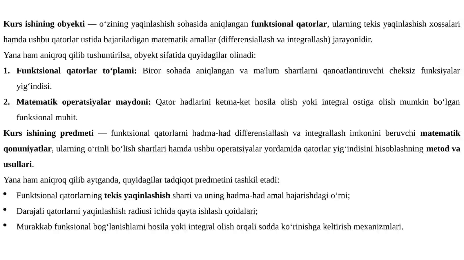 Funksional qatorlar tushunchasi 4