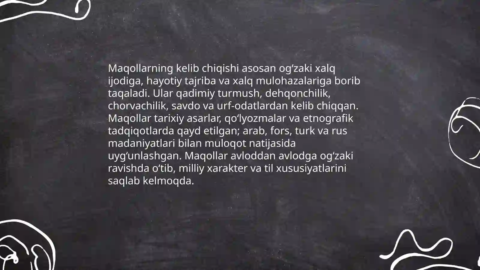 Maqollar haqida ma'lumotlar 4