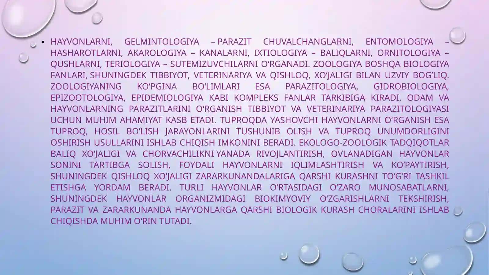 O'rtaosiyoumirtqalilar faunasining biologik xilma-xilligi zoogeografiyaSI 4