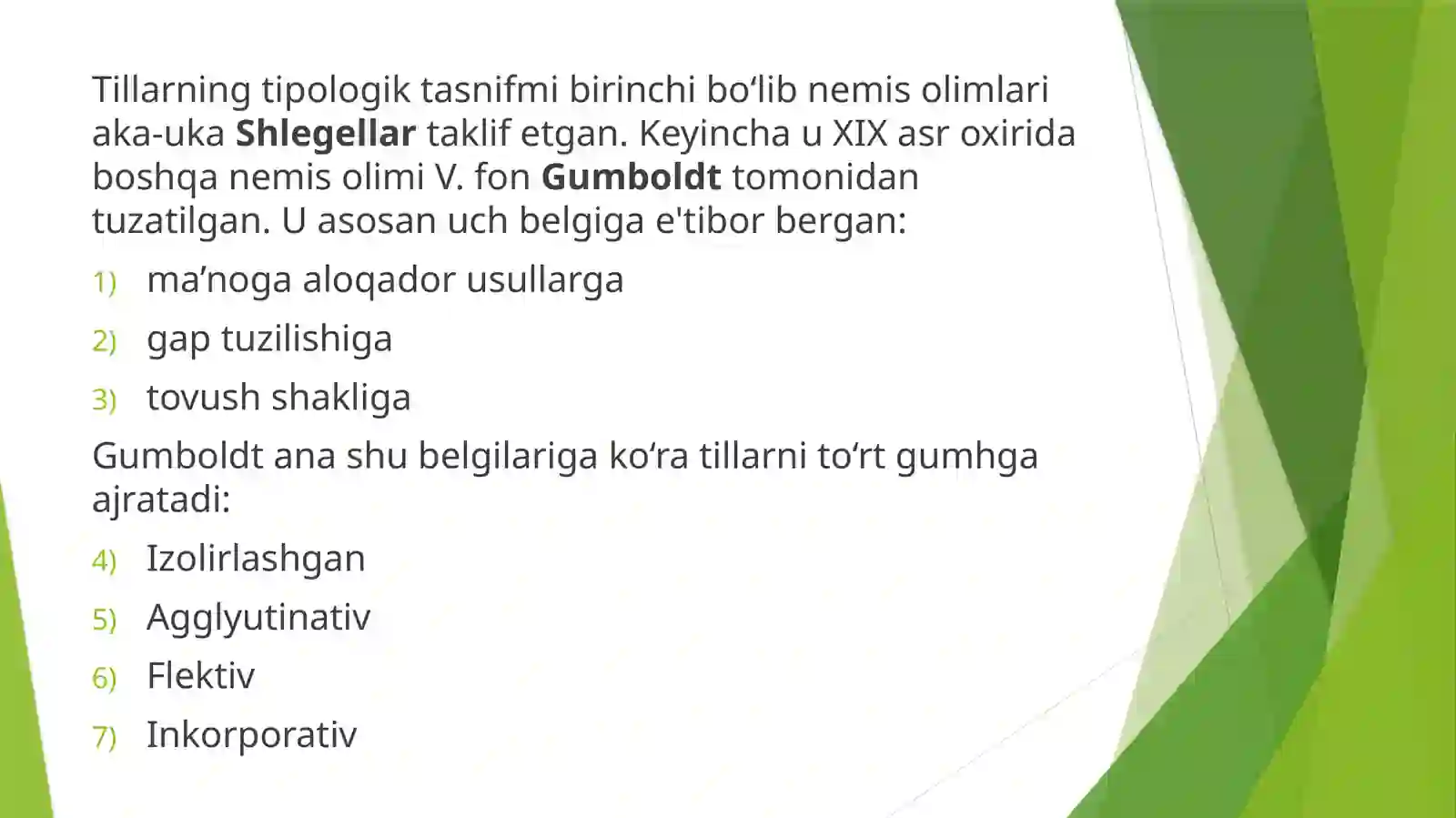 Tillarning Tipologik Tasnifi! 4