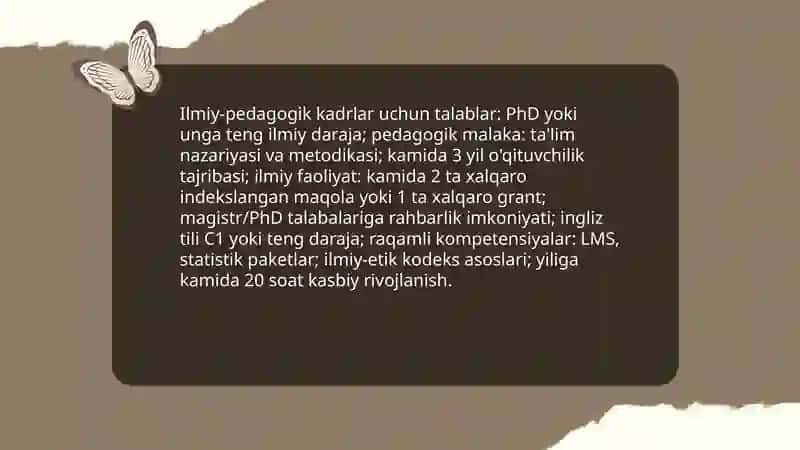 Oliy ta'limdagi keyingi ta'lim ilmiy-pedagogik kadrlar tayyorlash 4