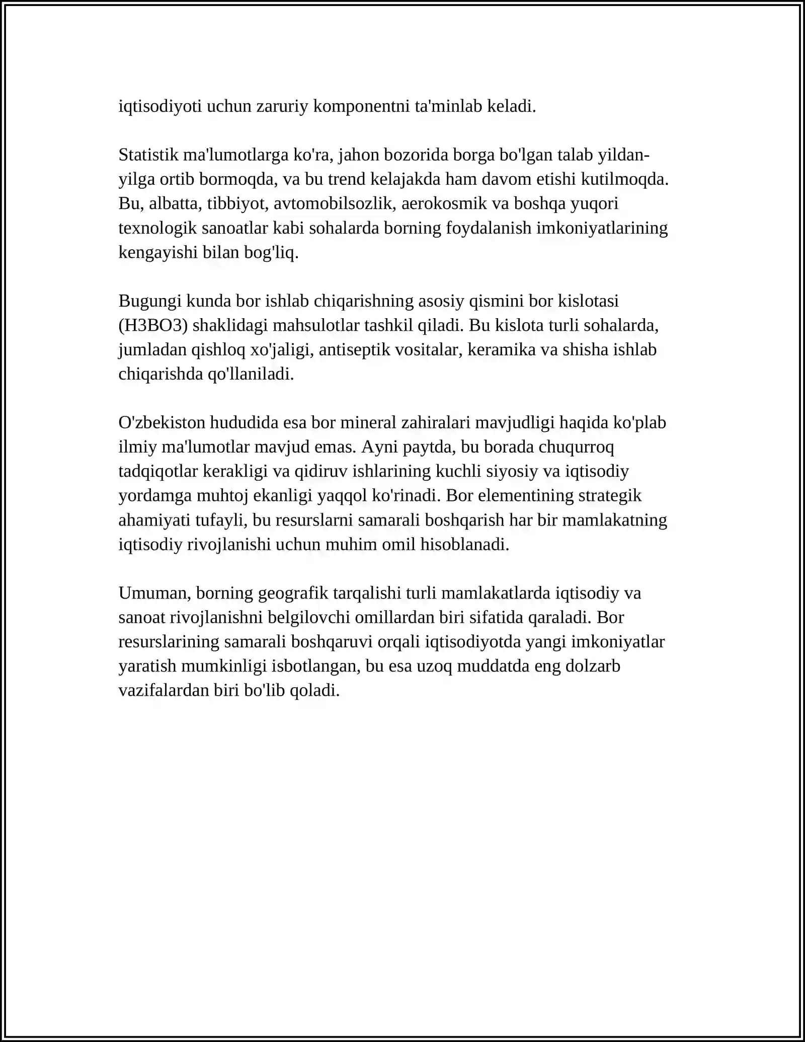 BORLAR 4