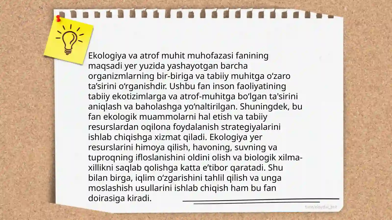Ekologiya va atrof muhit muhofazasi 4