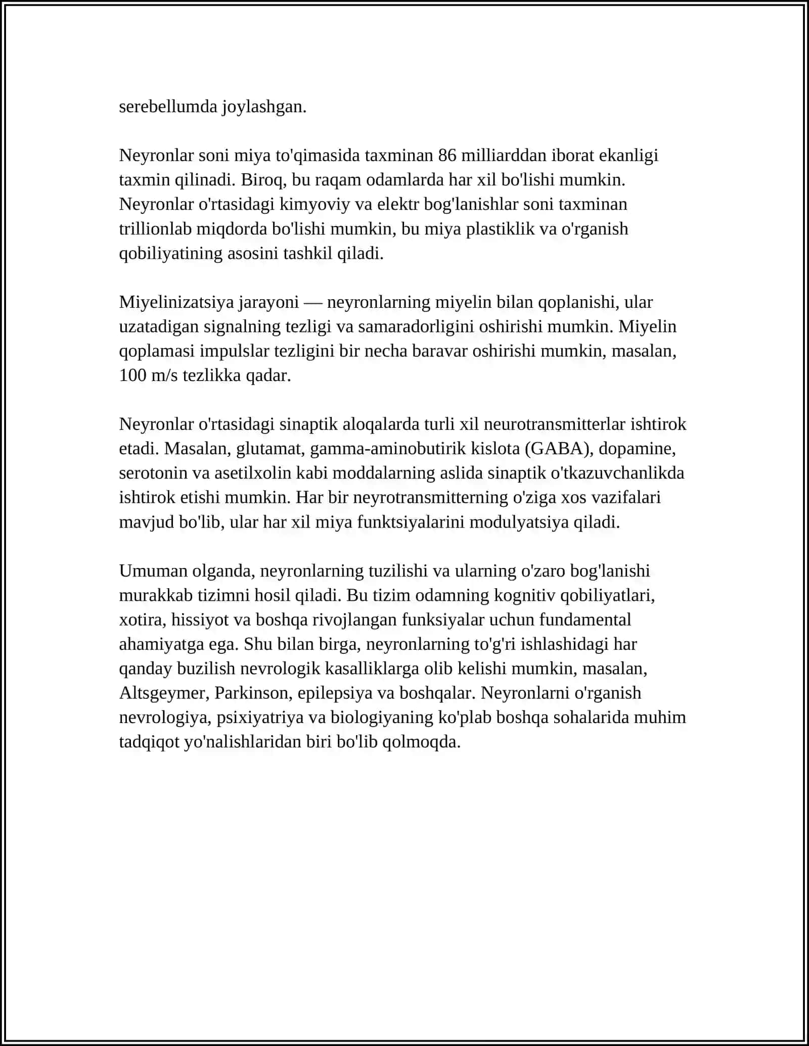 NERV SISTEMASI GISTOLOGIYASI 4