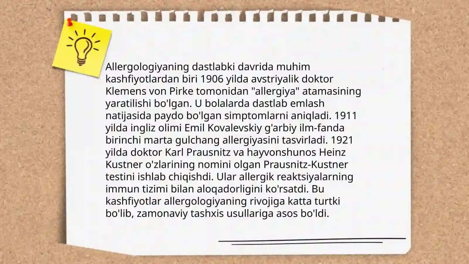 Allergologiya tarixi va rivojlanishi etaplari 4