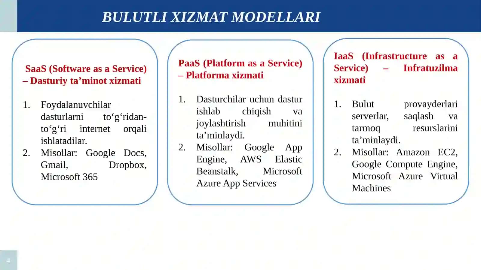 Bulutli hisoblashda xavfsizlik va maxfiylik 4