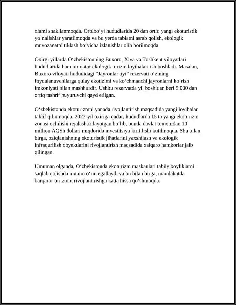 EKSKUSIYA MASKANLARI VA SAYOHAT MASHRUTLARI 4