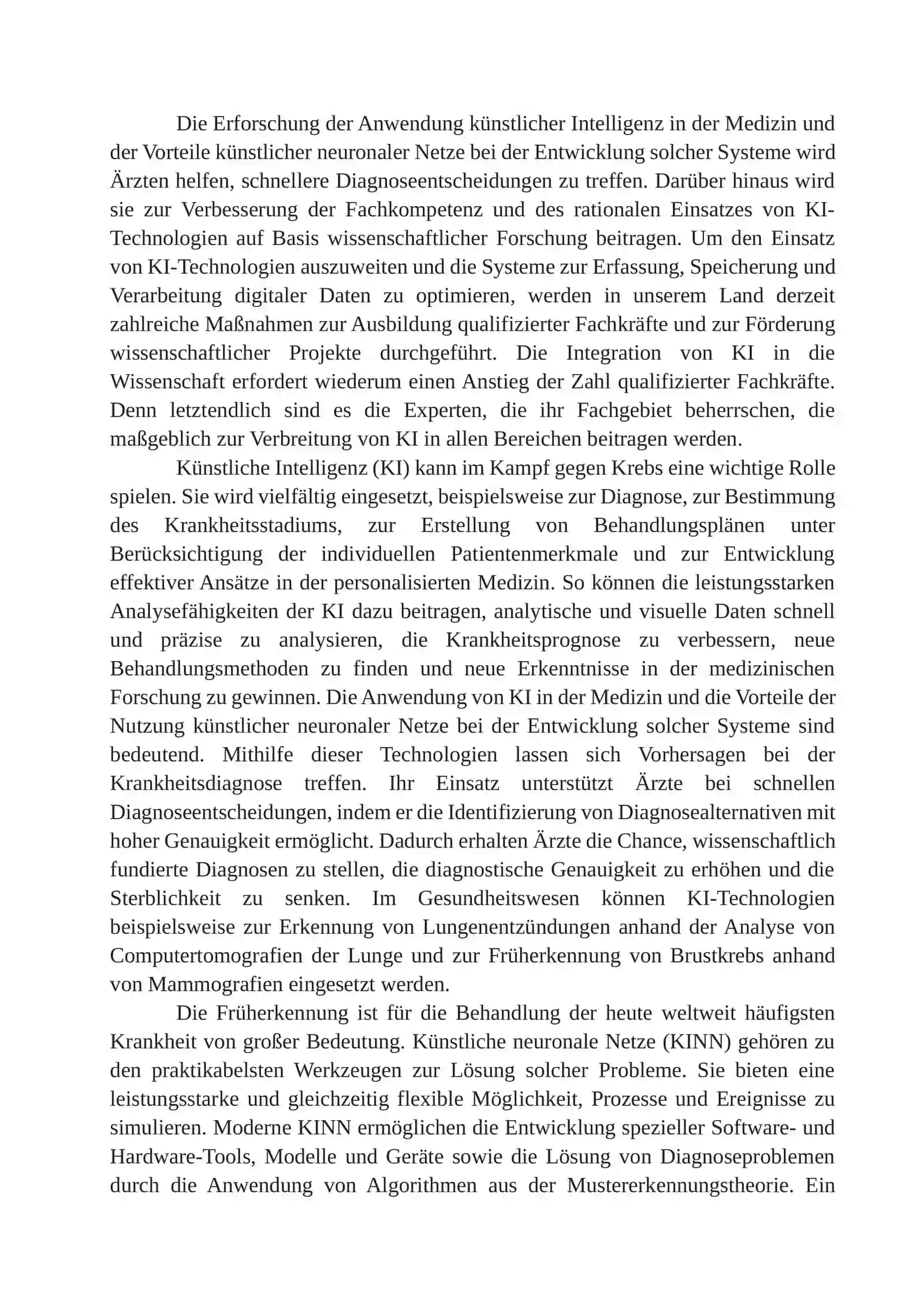 Früherkennung und Prognose von Krankheiten mithilfe künstlicher Intelligenz und Big-Data-Analysen 4