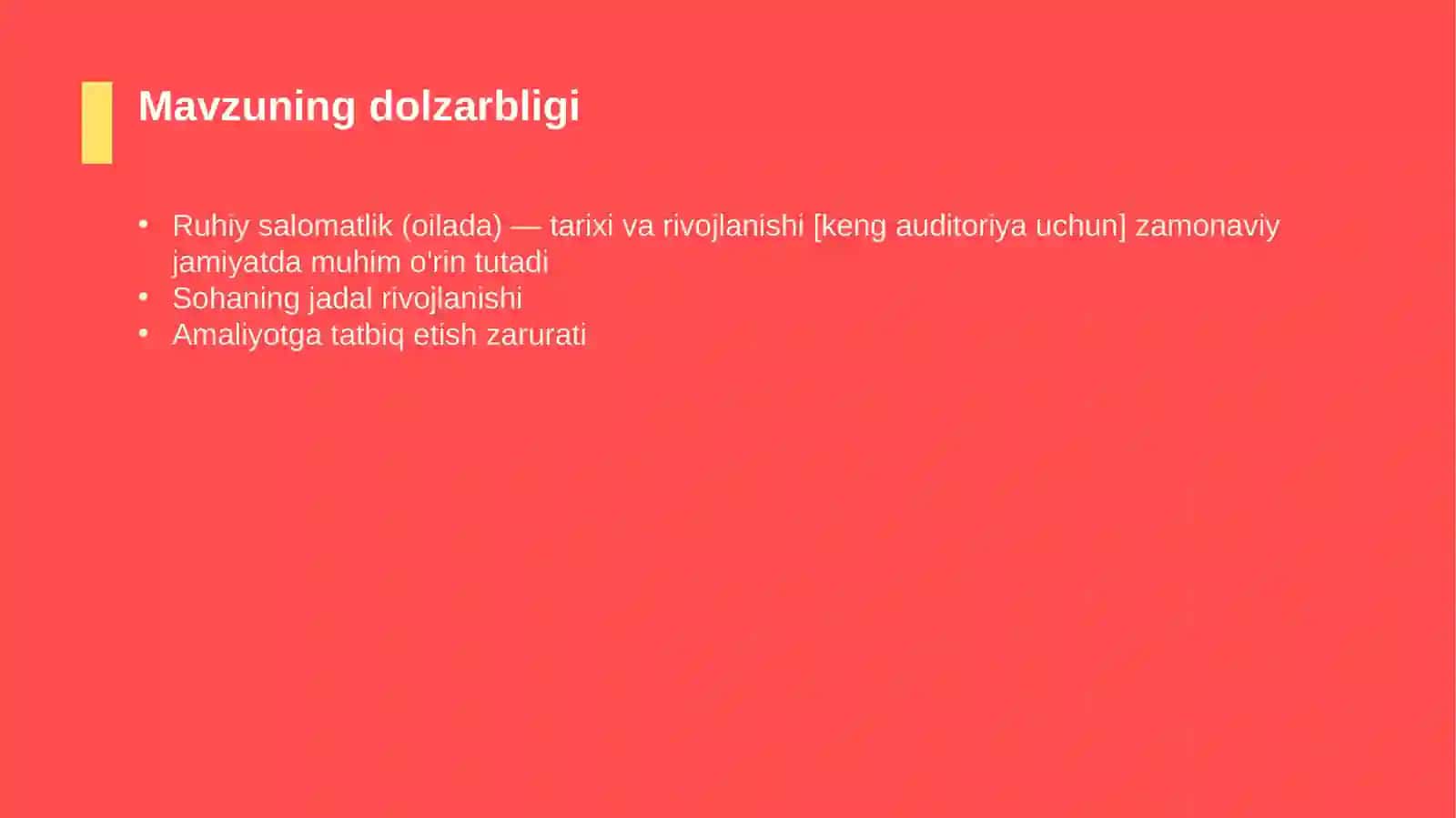 Ruhiy salomatlik (oilada) — tarixi va rivojlanishi [keng auditoriya uchun] 4