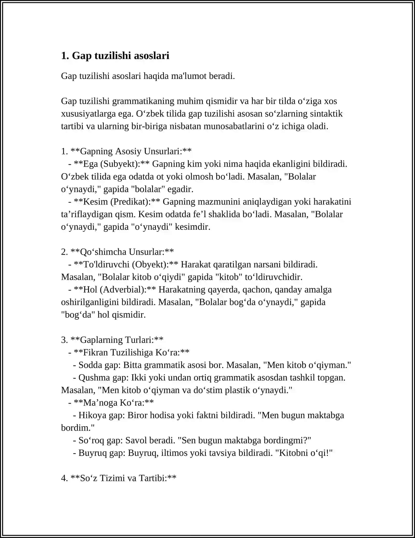 BOSHLANGʻICH SINFDA GAP USTIDA ISHLASHDAGI IZCHILLIK 4