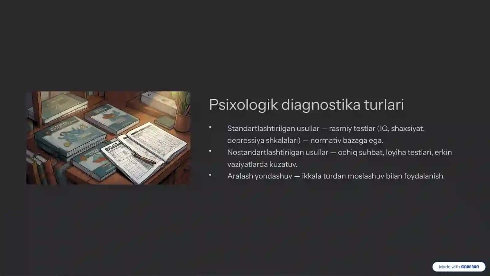 Psixodiagnostika Amaliy psixolog faoliyatining muhim yo'nalishi 4