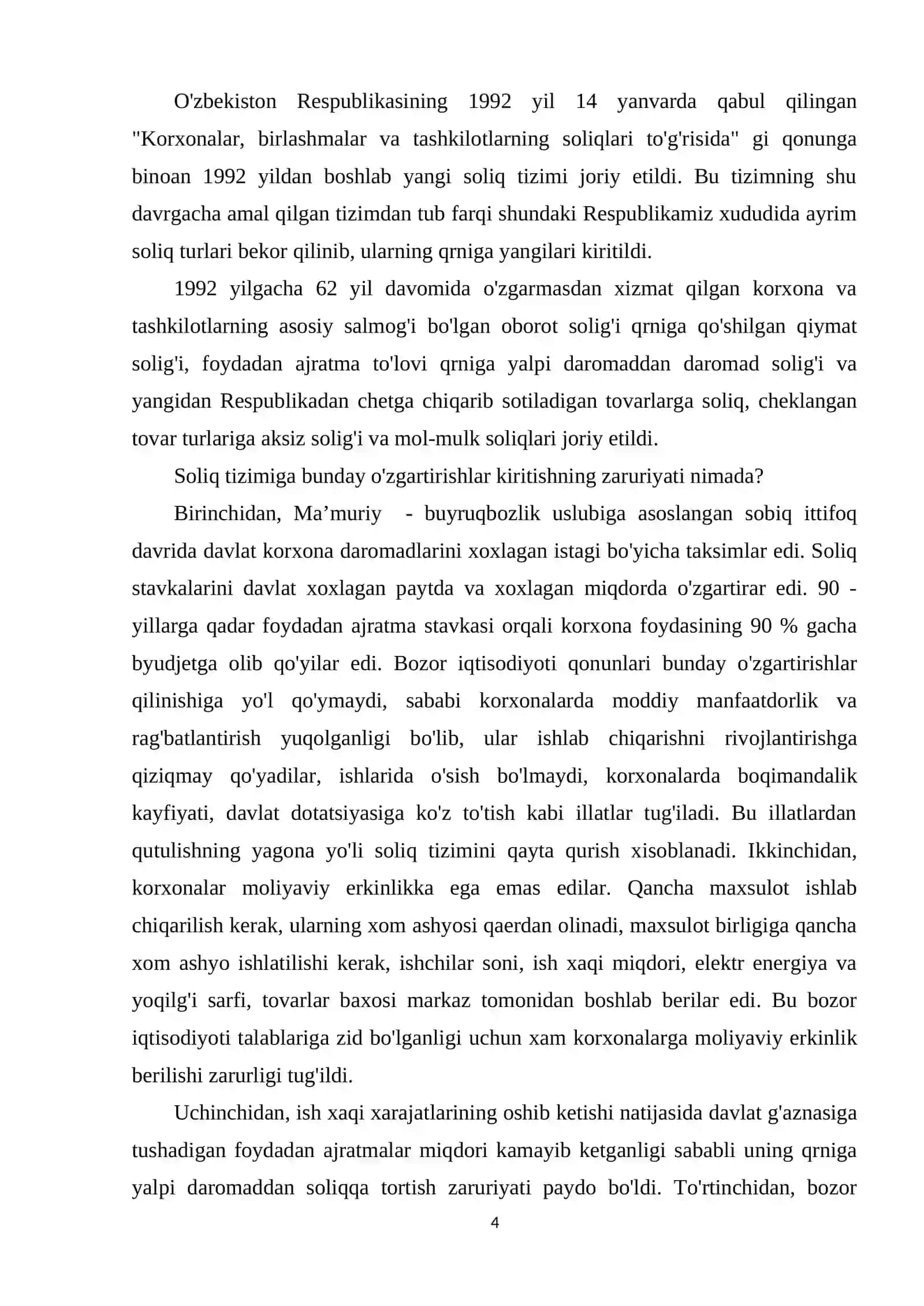 O'zbekistonda soliq-byudjet siyosati va soliq tizimining xususiyatlari 4