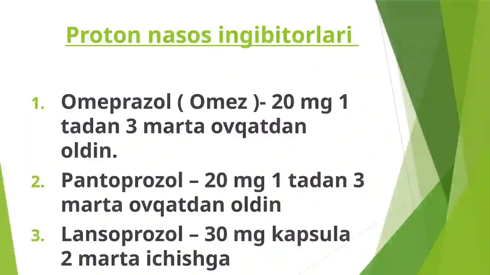 Gastroenterologiyasikliuchunishlatiladigandorilartoplamivadozalari 4