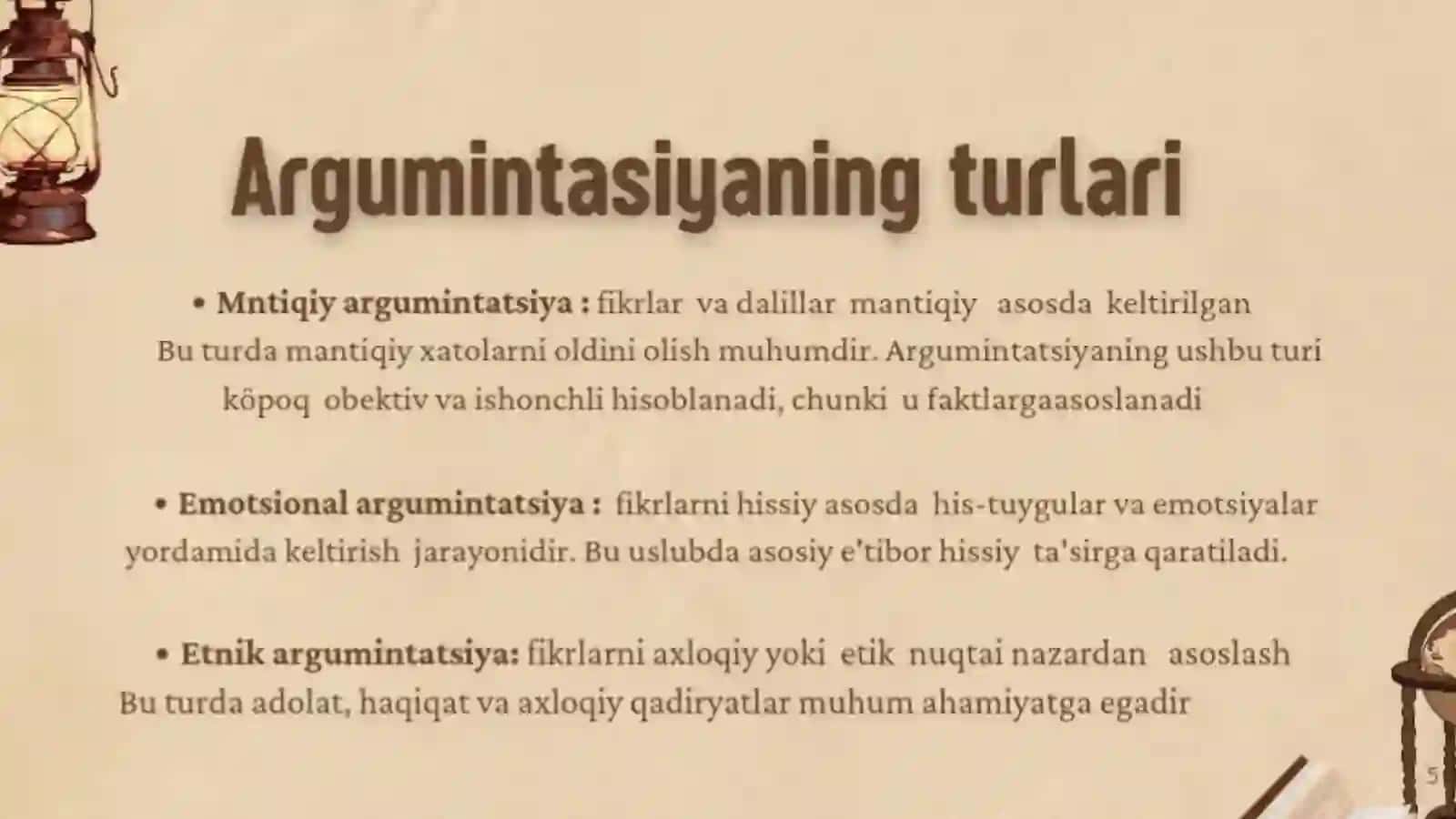 Argumintatsiya tushunchasi 4